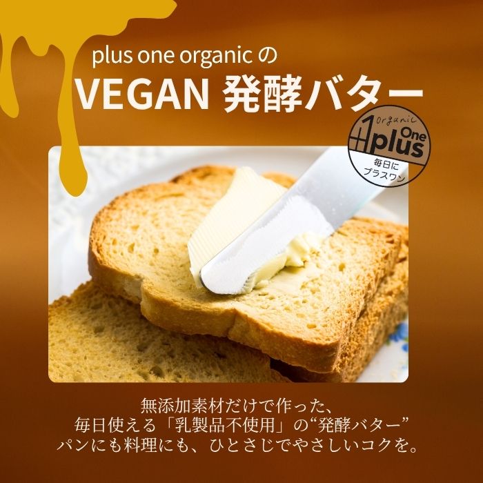 plusoneplusone 楽天市場店の【熊本県産】【無添加】VEGAN 発酵バター ビーガン ヴィーガン バター ココナッツバター ココナッツオイル 熊本県 熊本県産 国産 米油 豆乳 有塩 無添加 手づくり 発酵 乳製品不使用 動物性不使用 植物性バター プラントベース マクロビオティック｜アングル2