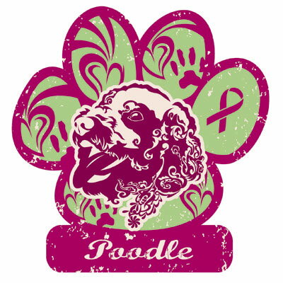 リボンマグネット　パウリボン ＜HAPPY DOG＞ プードル