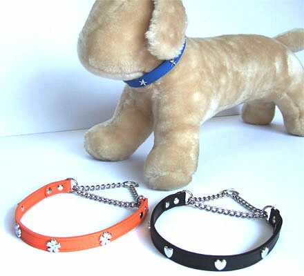 岡野製作所　Wレザーチョーク　 【#30】ハート/ボーン/フラワー/スター