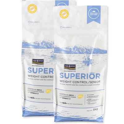 Rakuten - フィッシュ4ドッグ スーペリア ウェイトコントロール　12kg（6kg×2）　