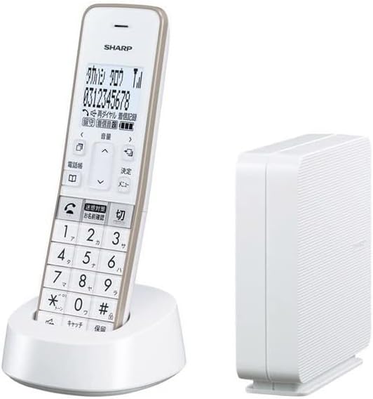 シャープ コードレス電話機 JD-SF2CL-W ホワイト 1.8型ホワイト液晶
