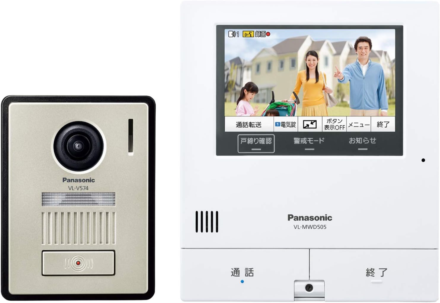 パナソニック テレビドアホン VL-SVD505KF