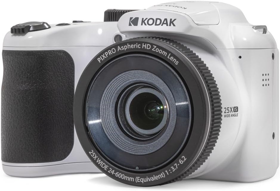 KODAK PIXPRO Astro Zoom AZ255-WH 16MP デジタルカメラ 25倍光学ズーム 24mm 広角 1080P フルHDビデオ 3インチLCD(ホワイト)4978877452146
