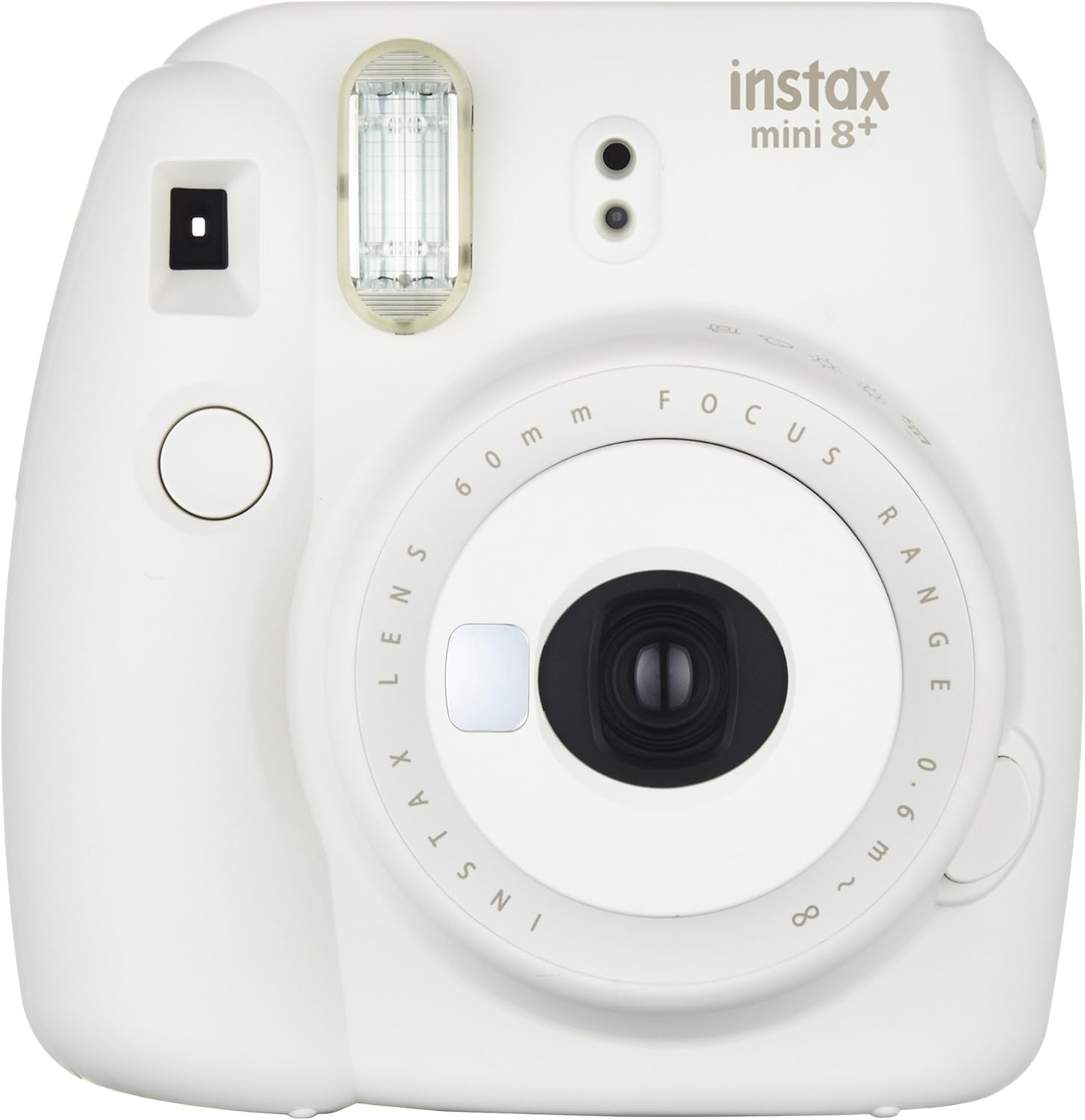FUJIFILM インスタントカメラ チェキ instax mini8プラス 接写レンズ・純正ハンドストラップ付き バニラ INS MINI 8P VANILLA