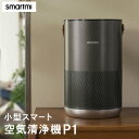 空気清浄機 smartmi 小型スマート空気清浄機P1 ブラック フィルター ウイルス ウイルス対策 コンパクト 小型 花粉 ペット 脱臭 タバコ PM2.5 小型空気清浄機 持ち運び 匂い ハウスダスト ほこり たばこ スマホ操作 レーザー検知 静音 ディスプレイ