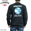 トレーナー 裏毛 WOOD SROCK 釣り竿にハト 男女兼用 ユニセックス 243562 LUMBER ランバー キャンプ アメカジ 山登り アウトドア(4)