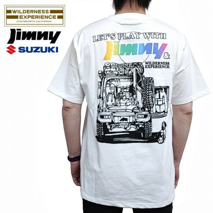 半袖Tシャツ ラゲッジスペース スズキ ジムニー コラボ 限定ラバーキーホルダー付き 824220 Jimny × WILDERNESS EXPERIENCE SUZUKI JB32 ウィルダネスエクスペリエンス