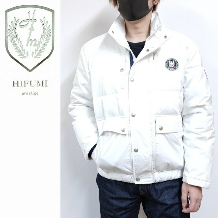 樂天商城 - ジャケット 撥水加工 白色 ダウンジャケット リアルダウン ポケット多め 869404 hifumi ひふみ シンプル あったかい 羽毛 裏地総柄 商品入れ替えの為