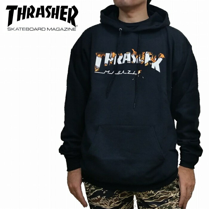 樂天商城 - プルオーバーパーカー INTRO BURNER HOOD 144674 トレーナー イントロ バーナー THRASHER スラッシャー メンズ ヒップホップ ストリート系 2026年5月5日まで　ポイント10倍