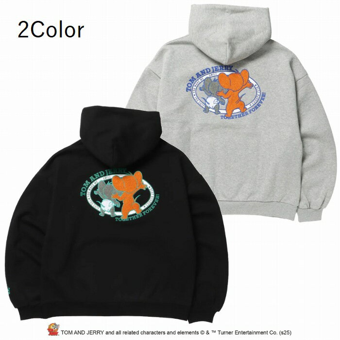 ■スタイル■ ジェリーとタフィー スウェット サガラ刺繍 プルパーカー フーディ 裏起毛 25770904 ■ブランド■ SEQUENZ シークエンズ トムとジェリー コラボ ストリート ユニセックス 男女兼用 ■コメント■ フロントには「...