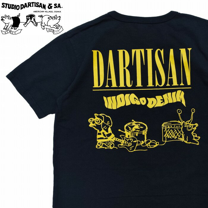 樂天商城 - 半袖Tシャツ INDIGO DENIM インディゴデニム Tシャツ 8212b STUDIO D'ARTISAN ステュディオ・ダ・ルチザン アメカジ ダルチザン 日本製　レターパック対応