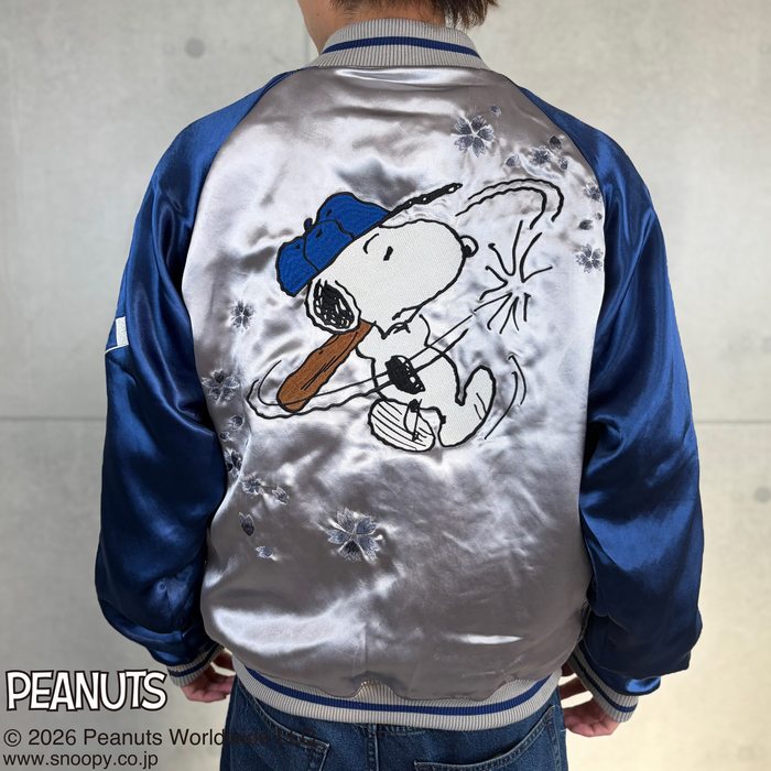 樂天商城 - スカジャン PEANUTS NIPPON SUKAJAN リバーシブル スーベニアジャケット ジャケット 261045 SNOOPY×絡繰魂 PEANUTS ピーナッツ からくりたましい 和柄 豪華絢爛
