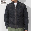 ジャケット 13oz ストレッチデニム シングルライダースジャケット rnb-5047 KOJIMA GENES 児島ジーンズ アメカジ 国産 ワンウォッシュ