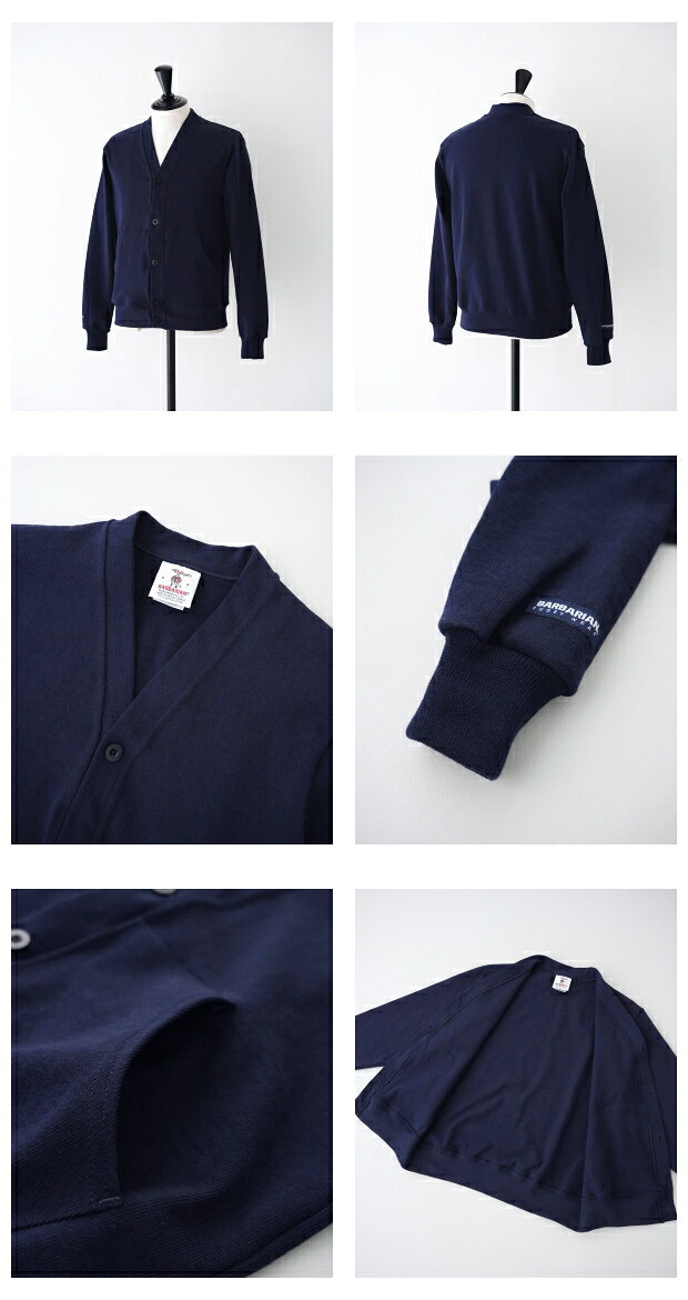 バーバリアン カーディガン (VFE-19) Heavy Weight Cardigan with Pocket BARBARI plususp-10018277 PLUS USP サンプル画像3