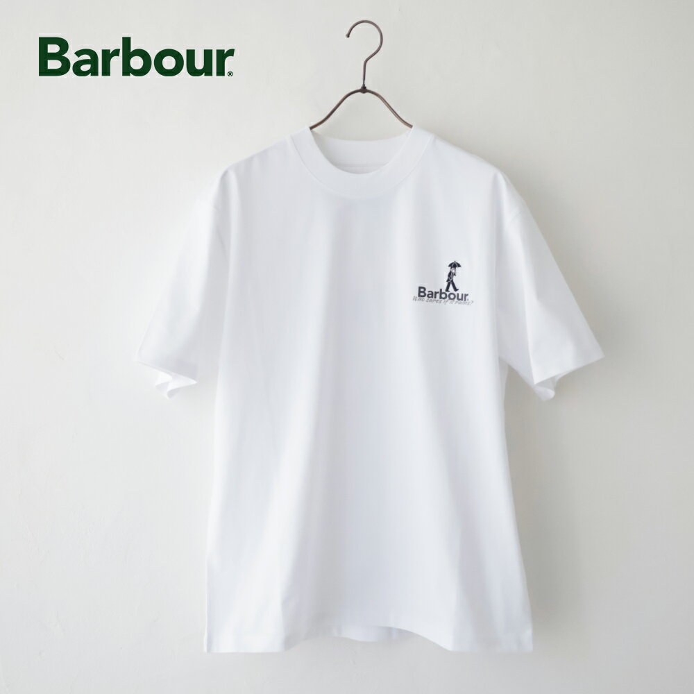 Rakuten - バブアー Why Get Wetオーバーサイズ ポイントロゴTシャツ (MTS1573) barbour why get wet graphic os t-shirt Barbour(メンズ) 【2026春夏】*送料無料*【後払い決済不可】【ポイント10倍】スーパーSALE 6/4 20:00〜6/11 1:59