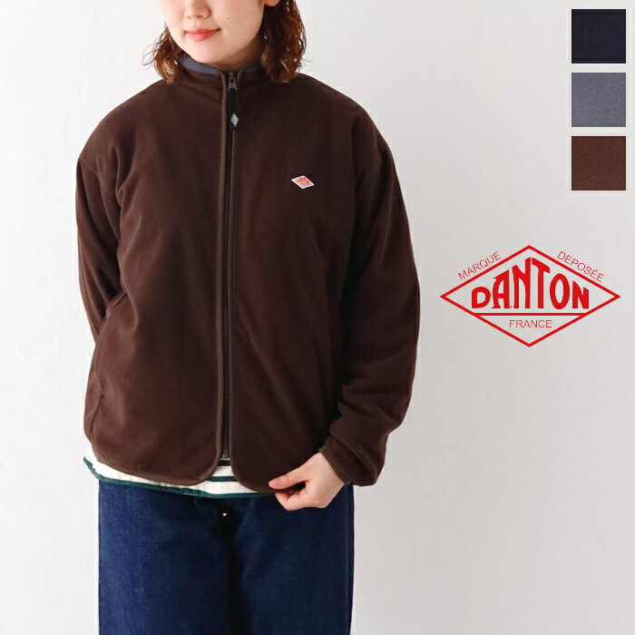 ダントン ジャケット レディース ダントン ポーラテックフリース ジップジャケット (DT-C0129 PWP) WP POLARTEC FLEECE STAND ZIP JACKET DANTON(レディース) *送料無料*【後払い決済不可】*