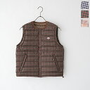 _g N[lbN Ci[_ExXg(`FbN) (DT-A0002 NNP) PRINT POLYESTER TAFFETA INNER DOWN CREWNECK VEST DANTON(fB[X) **y㕥ϕsz*