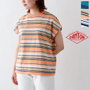 ダントン ドルマンスリーブ ボーダーTシャツ (DT-C0202 TCB) T/C OPEN END JERSEY DOLMAN SLEEVE S/S T-SH...