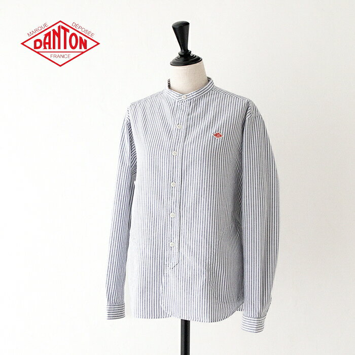 ダントン バンドカラーシャツ (DT-B0279 OXP) OXFORD PLAID BAND CO