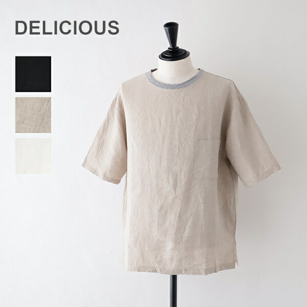樂天商城 - デリシャス リネンビッグTシャツ (DC20082) LINEN Big T DELICIOUS(メンズ) *送料無料*【後払い決済不可】*
