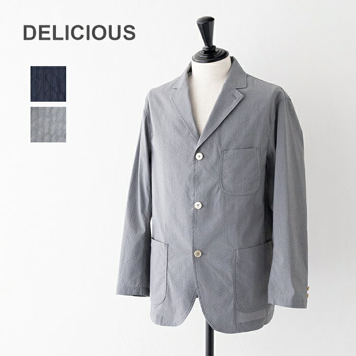 Rakuten - デリシャス Seersucker Travel Jacket (DJ1372) DELICIOUS(メンズ) *送料無料*【後払い決済不可】【ポイント10倍】スーパーSALE 6/4 20:00〜6/11 1:59