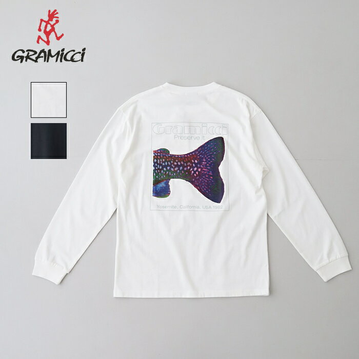 樂天商城 - グラミチ トラウトテイルロングスリーブTシャツ (G5FU-T099) TROUTTAIL L/S TEE Gramicci(メンズ) *送料無料*【後払い決済不可】【ポイント10倍】ポイントアップ 4/27 20:00〜5/2 1:59
