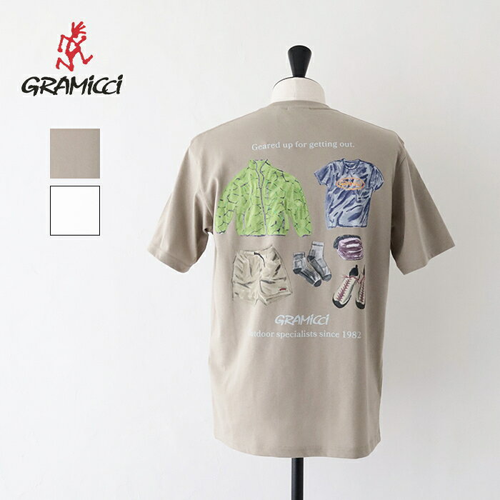 グラミチ ギアアップTシャツ (G5SU-T167) GEARED UP TEE Gramicci(メンズ) *送料無料*【後払い決済不可】【ポイント10倍】ポイントアップ 3/11 15:00〜3/19 1:59