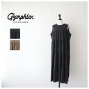 【MORE】【SALE 20%OFF】ジムフレックス コットン スリーブレス ティアードワンピース (GY-G0076 VTY) Gymphlex(レディース)...