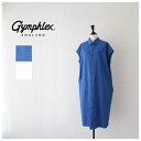 ジムフレックス コットン スリーブレス ボタンダウンシャツワンピース (GY-B0246 TYO) Gymphlex(レディース) *送料無料*【後払い決済不可...