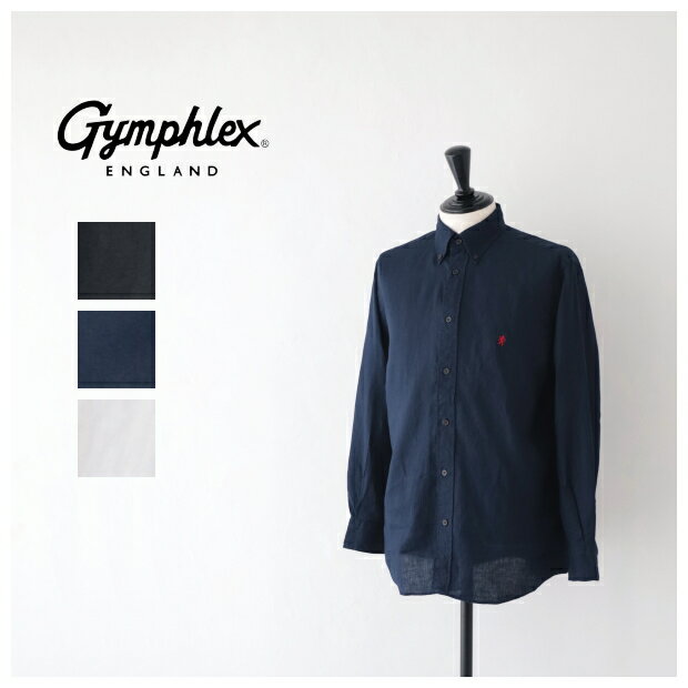 ジムフレックス リネンクロス ボタンダウンシャツ (GY-B0196 KLS) LINEN CLOT