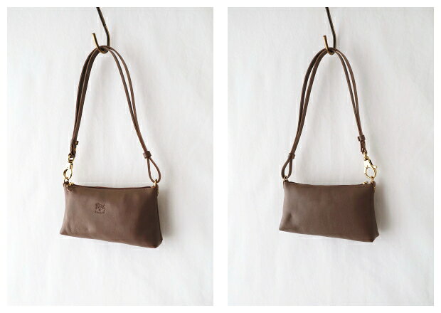 イルビゾンテ レザーショルダーバッグ (5442302111) Leather Shoulder Bag IL BISO...