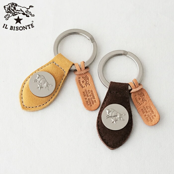 イルビゾンテ イルビゾンテ キーリング (54232309550) Suede Leather Key Holder IL BISONTE(小物) *送料無料*【後払い決済不可】*