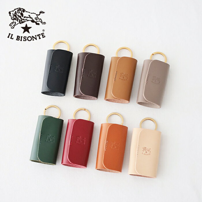 イルビゾンテ キーケース (54192309490) Leather Key Case IL BISONTE(小物) *送料無料*【後払い決済不可】*