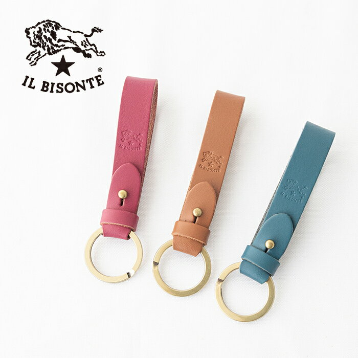 イルビゾンテ キーリング (54252309650) Leather Key Holder IL BISONTE(小物) 【2025秋冬】*送料無料*【後払い決済不可】*