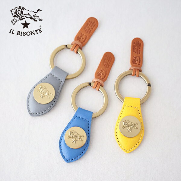 イルビゾンテ キーリング (54242305650) Leather Key Holder IL BISONTE(小物) *送料無料*【後払い決済不可】*