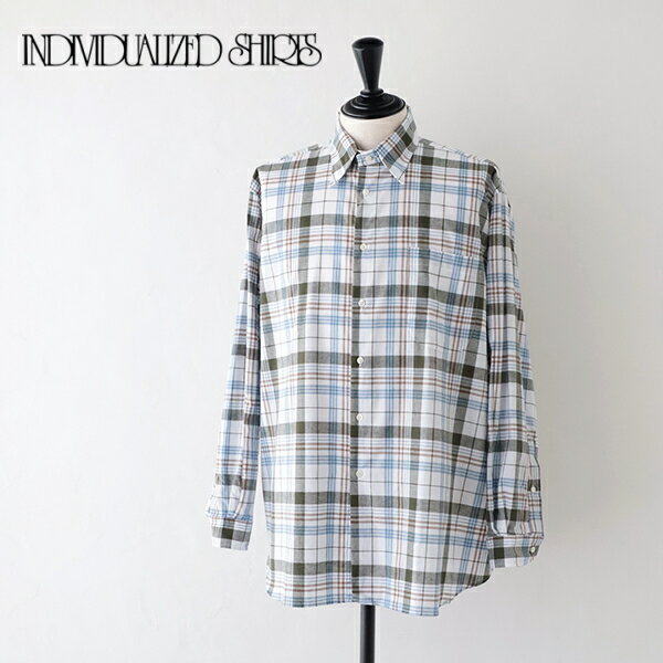 樂天商城 - インディビジュアライズドシャツ COTTON LINE CABANA SHIRT (F01MLP) INDIVIDUALIZED SHIRTS(メンズ) *送料無料*【後払い決済不可】【ポイント10倍】お買い物マラソン 4/24 20:00〜4/27 9:59