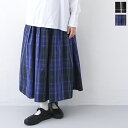 ル グラジック ポリエステル ギャザースカート (LG-F0045 SMM) MEMORY TAFFETA CHECK GATHERED SKIRT LE GLAZIK(レディース)*送料無料*期間限定 5/1 20:00～5/9 1:59