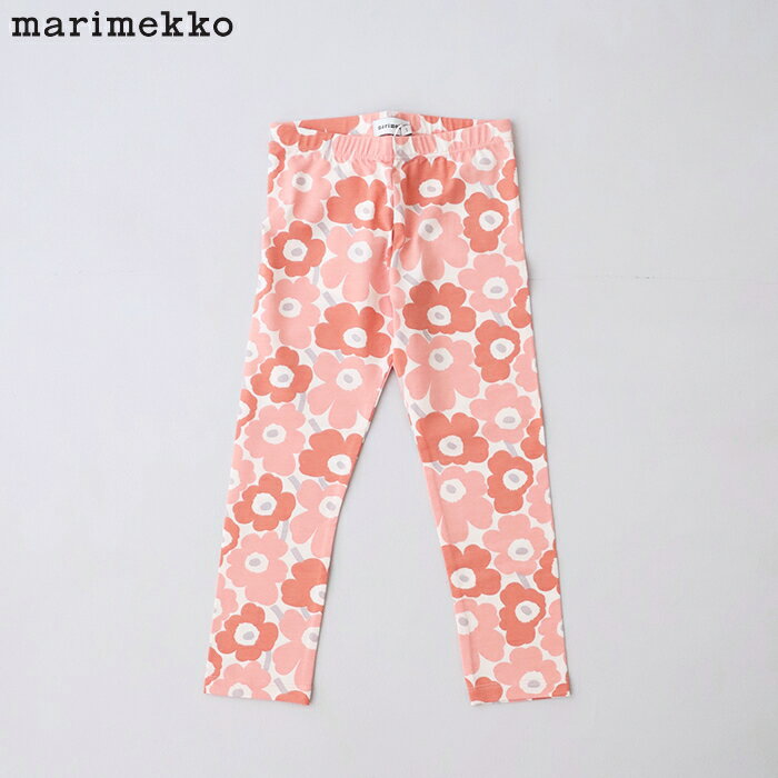 マリメッコ Lairi Unikko レギンス (52234392181) Kids unikko co jersey marimekko(キッズ) *送料無料*【後払い決済不可】*