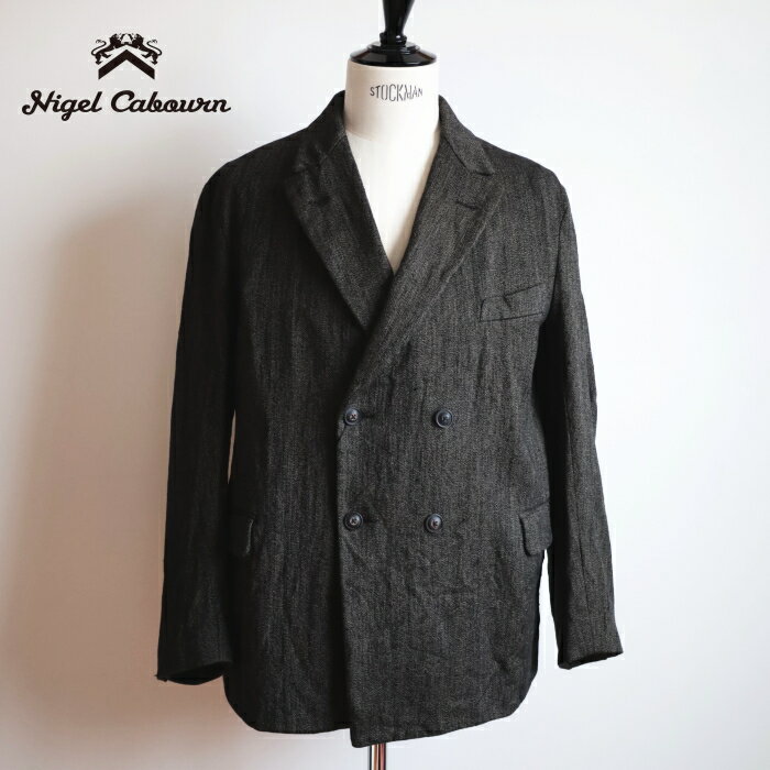 樂天商城 - ナイジェルケーボン エンジニアダブルブレストジャケット - ソルト＆ペッパー (80490480930) ENGINEER DB JACKET S&P Nigel Cabourn(メンズ) *送料無料*【後払い決済不可】【ポイント10倍】お買い物マラソン 4/24 20:00〜4/27 9:59