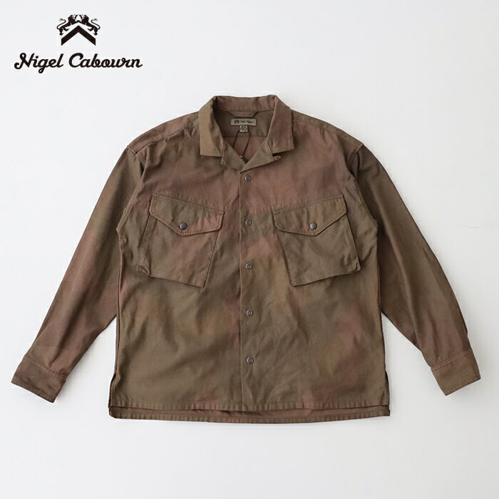 Rakuten - ナイジェルケーボン パラトルーパーシャツ - カモ (80510010006) PARATROOPER SHIRT CAMO Nigel Cabourn(メンズ) *送料無料*【後払い決済不可】【ポイント10倍】スーパーSALE 6/4 20:00〜6/11 1:59