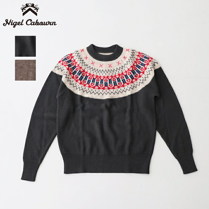 樂天商城 - ナイジェルケーボン NORDIC SWEATER SNOW PATTERN RV (80510040001) NORDIC SWEATER SNOW PATTERN RV Nigel Cabourn(メンズ) *送料無料*【後払い決済不可】*