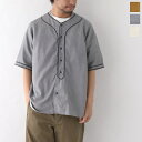 ナイジェルケーボン ベースボールシャツ ショートスリーブ -タイプ2 (80460011001)Nigel Cabourn(メンズ) *送料無料*【後払い決済不...