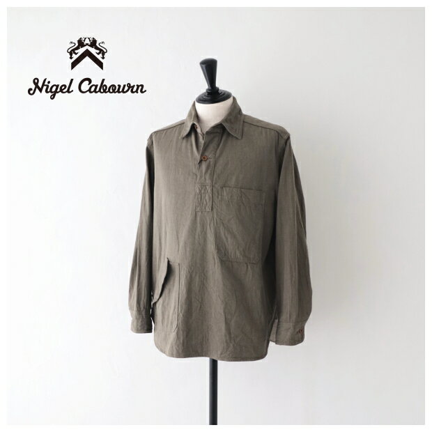 Rakuten - ナイジェルケーボン プルオーバーシャツ 10oz デニム (80480010001) PULLOVER SHIRT 10oz DENIM Nigel Cabourn(メンズ) *送料無料*【後払い決済不可】【ポイント10倍】スーパーSALE 6/4 20:00〜6/11 1:59