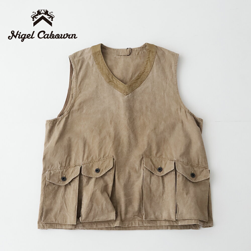 Rakuten - ナイジェルケーボン プルオーバーフィッシングベスト - リップストップ (80520070000) PULLOVER FISHING VEST RIPSTOP Nigel Cabourn(メンズ) 【2026春夏】*送料無料*【後払い決済不可】【ポイント10倍】スーパーSALE 6/4 20:00〜6/11 1:59
