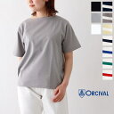 【MORE】【SALE 20%OFF】オーシバル スビンジャージ ボートネック半袖Tシャツ (OR-C0070 SOE) ORCIVAL(レディース) *送料無...