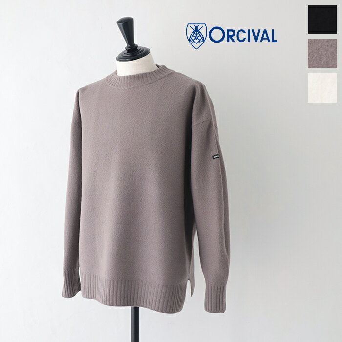 オーシバル ウール モックネックプルオーバーニット (OR-D0060 CHA) 2/48 CHARM MOCK NECK PULLOVER ORCIVAL(メンズ) 送料無料 【後払い決済不可】【ポイント10倍】期間限定 5/16 12:00～5/21 1:59