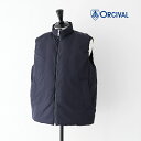 オーシバル ダウンベスト メンズ オーシバル スタンドカラーダウンベスト (OR-A0412 SRL) POLYESTER TAFFETA DOWN STAND COLLAR VEST ORCIVAL(メンズ)*送料無料*【後払い決済不可】【ポイント10倍】期間限定 4/22 20:00～5/1 1:59