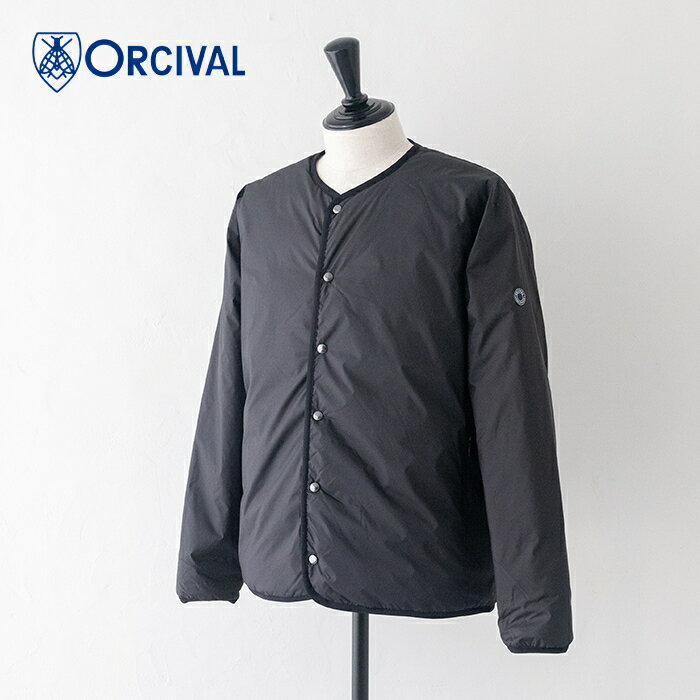 オーシバル コート メンズ オーシバル ポリエステルタフタ インナーダウン ブルゾン (OR-A0737 DPR) POLYESTER TAFFETA ROUND NECK BLOUSON ORCIVAL(メンズ) 【2025秋冬】*送料無料*【後払い決済不可】【ポイント10倍】期間限定 11/27 20:00〜12/4 9:59
