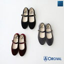 オーシバル ベルベット ストラップシューズ (OR-H0136 RVT) VELVET STRAP SHOES ORCIVAL(レディース) *送料無料*期間限定 4/22 20:00～5/1 1:59