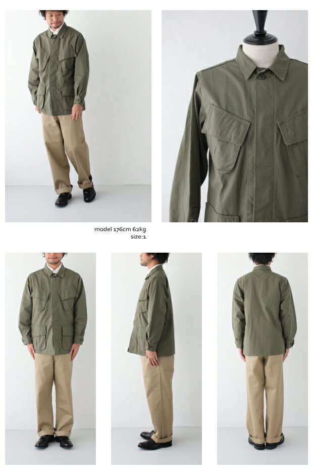 オアスロウ USアーミー トロピカルジャケット (01-6010-76) US ARMY TROPICAL JACKET orSlow(メンズ) *送料無料*【後払い決済不可】*